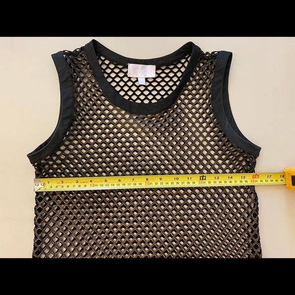 Alexis small dress black gold stretch summer mesh - Picture 2 of 6